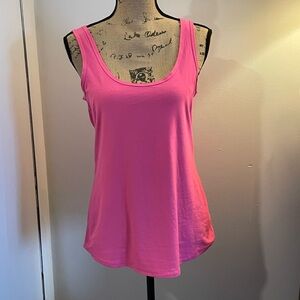 Uniqlo Bright Pink Scoop Neck Tank Top
